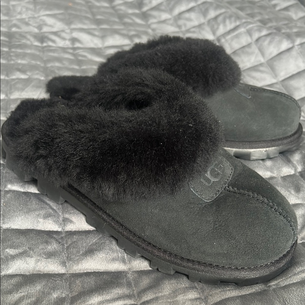 UGG Black Coquette Slippers